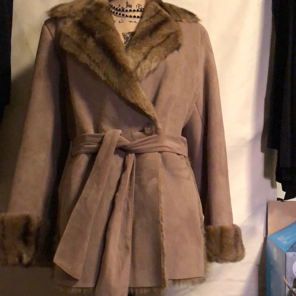 Baby It’s Cold Outside! Warm suede Jacket